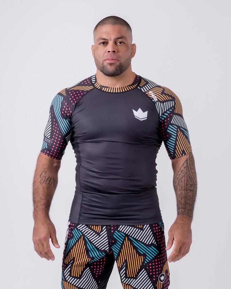 Kingz patcwork Rashguard-black